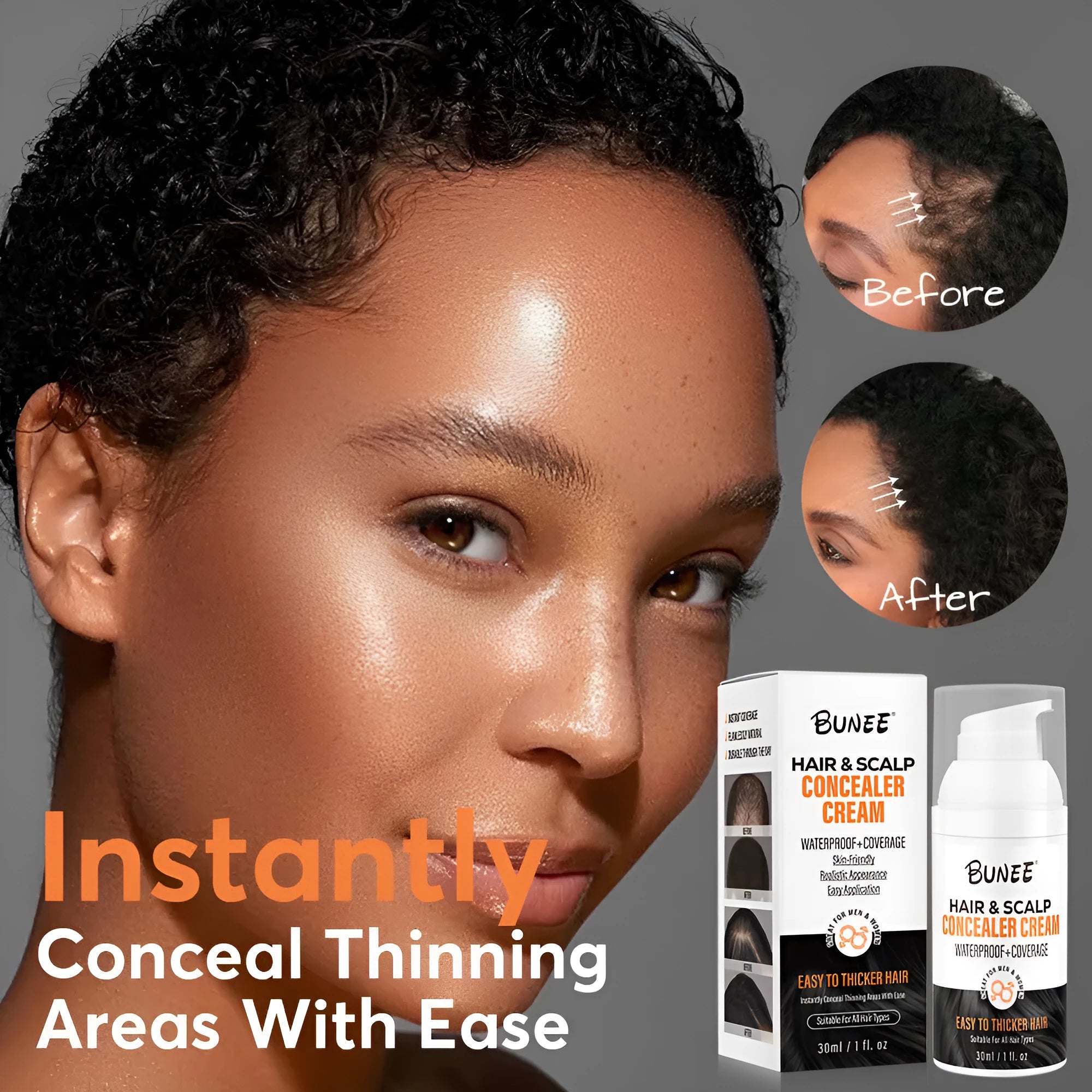 30 ml scalp concealer pomade for thinning hair coverage and scalp nourishment.