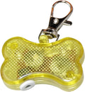 LED luminous bone pendant for pet collars in multiple colours with three light modes