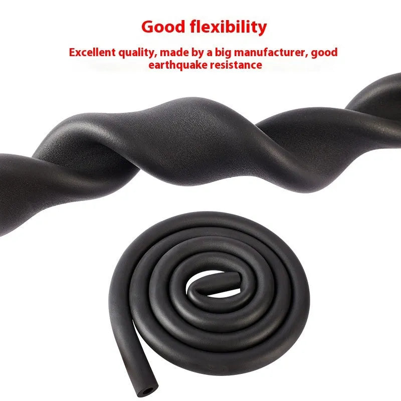 Rubber and plastic self-adhesive tubular insulation cotton for pipe heat preservation