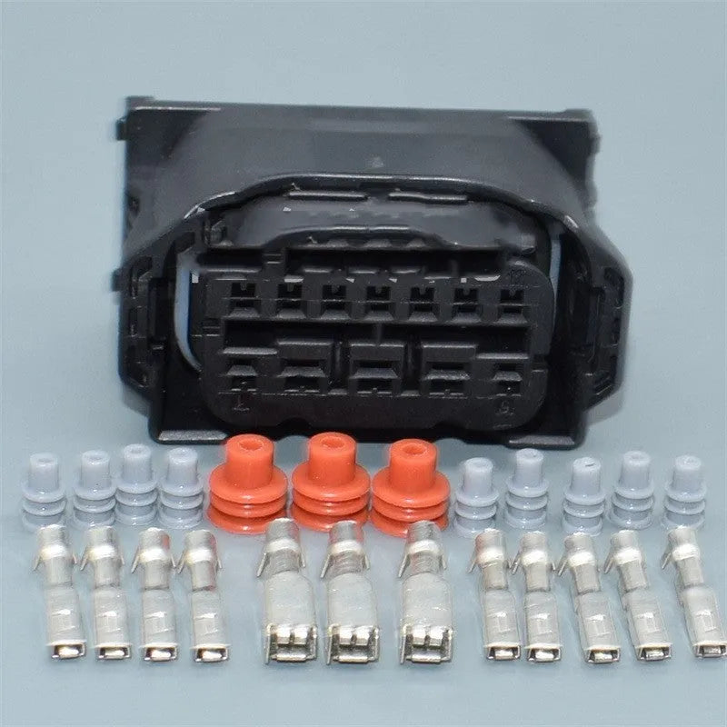 Black BMW headlight line speed plug connector for X1 E90 E92 models, part DJ7121W