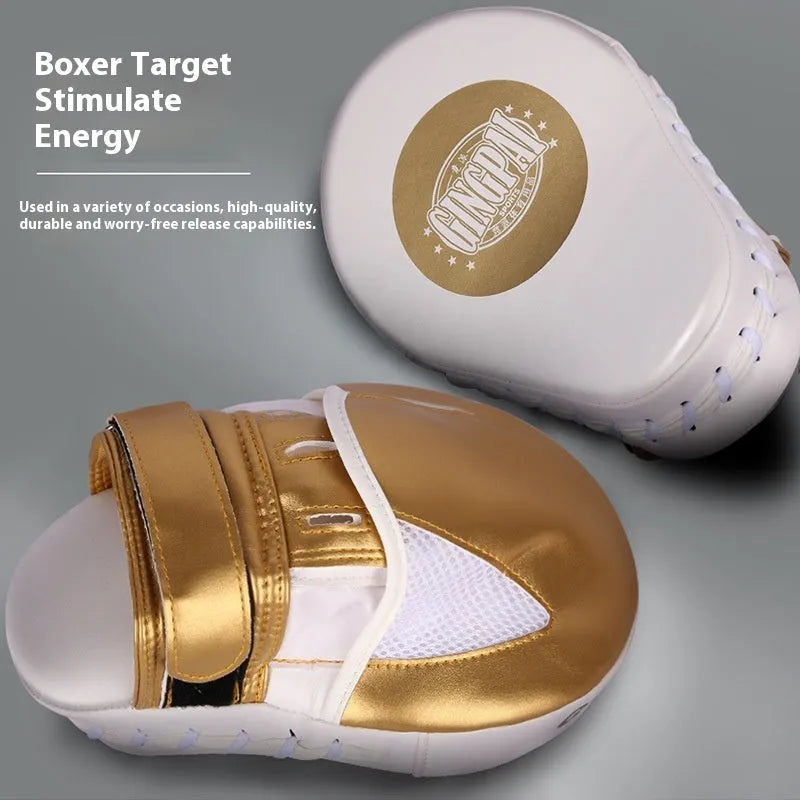 Vertical golden and green portable boxer sanda baffle target for martial arts training