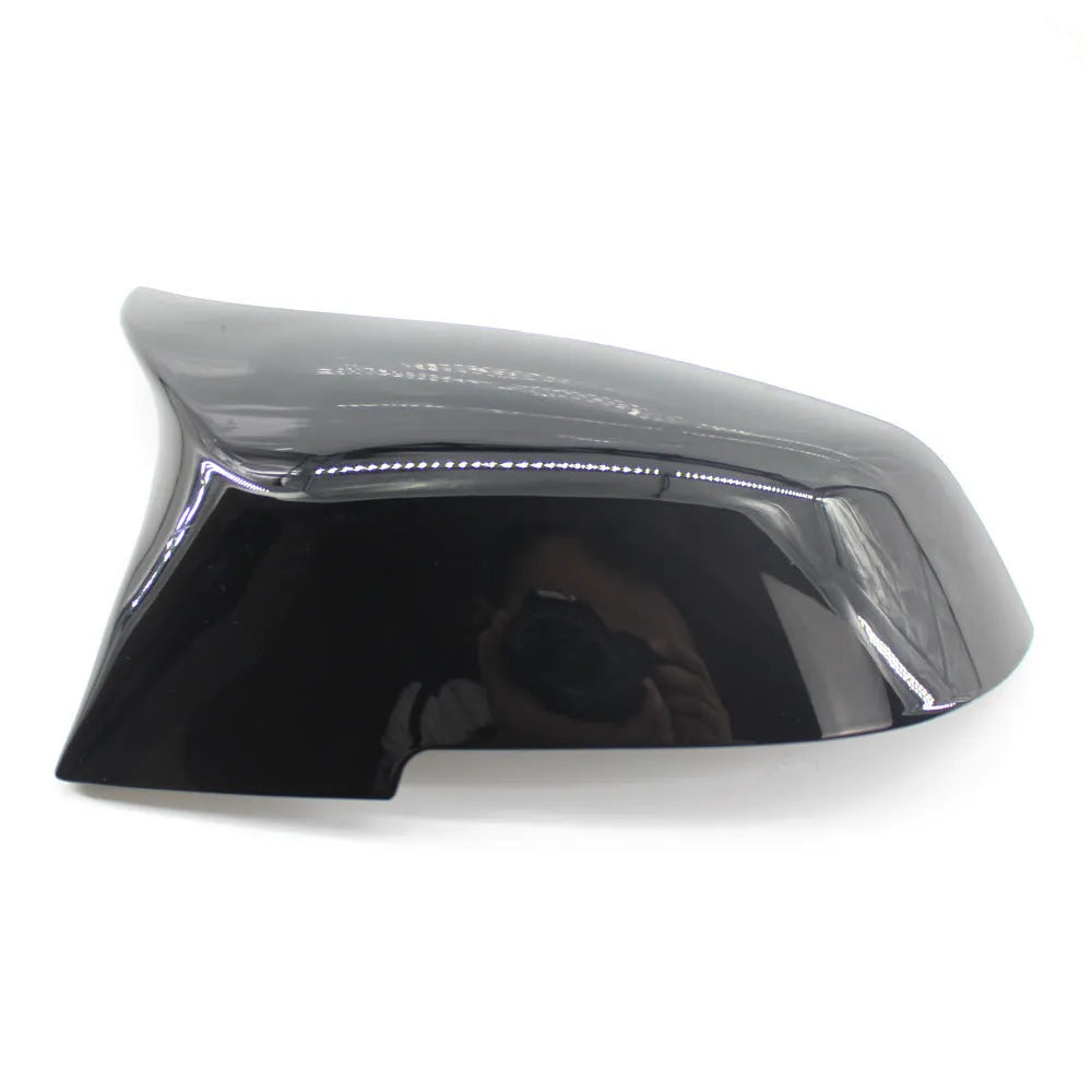 Paint bright black horn-shaped rear-view mirror shells for BMW 3 Series and 4 Series