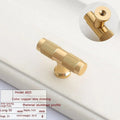 Brushed brass aluminium furniture handle with European contemporary design