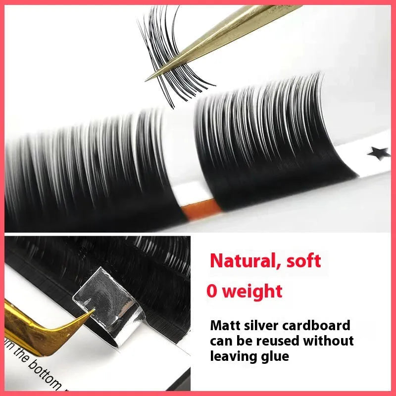 16-row dense false eyelashes made from mink hair showing multiple length options