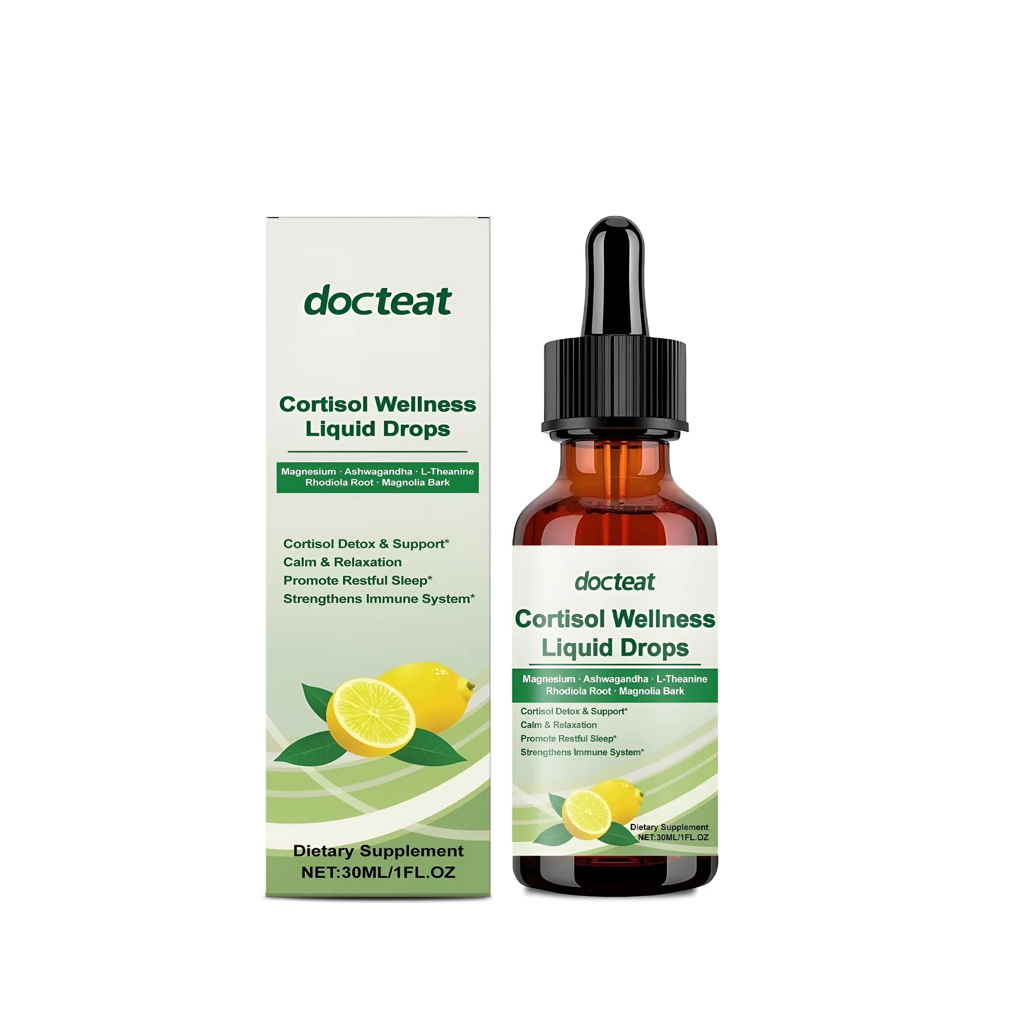 30ml bottle of body health supplement drops with traditional Chinese medicine extract and vitamin formula
