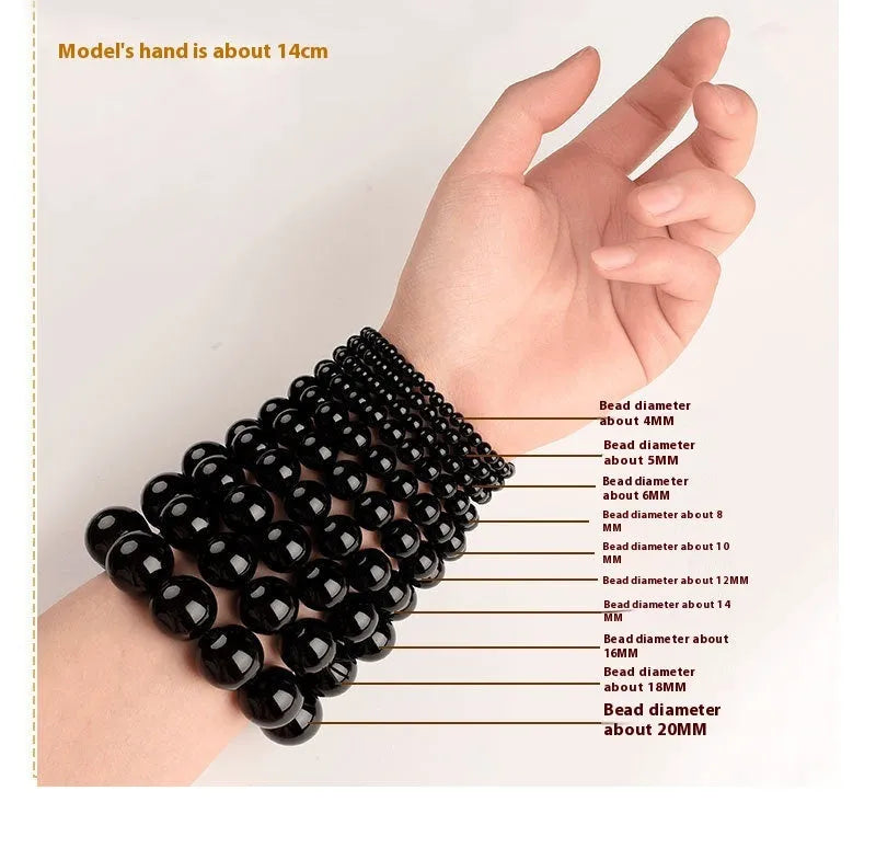 Natural smokey violet Hetian jade straight cut bracelet with approximately 8x9mm beads