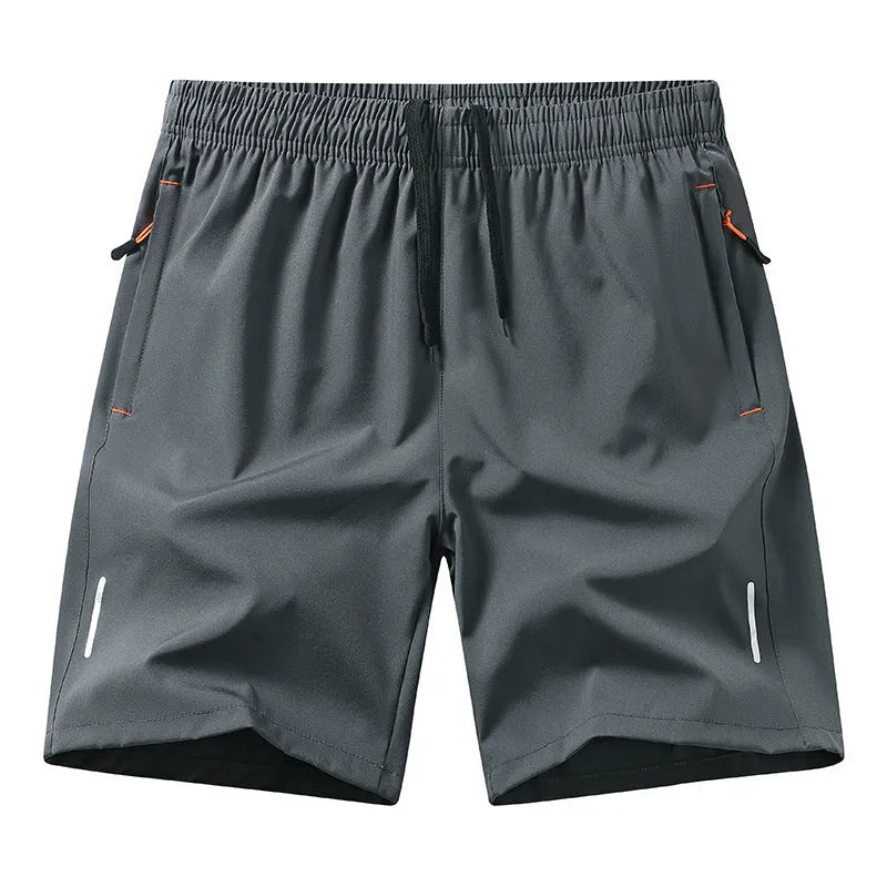 Men's ice silk basketball shorts in loose straight-leg design for summer training