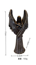 Dark Angel resin statue ornament measuring 17cm tall on a dark background.