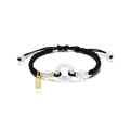 National style DIY woven watch band with peace buckle in peach blossom colours