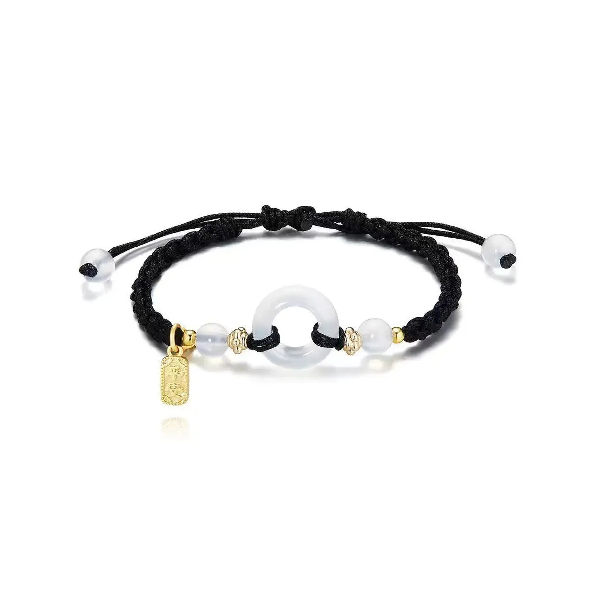 National style DIY woven watch band with peace buckle in peach blossom colours