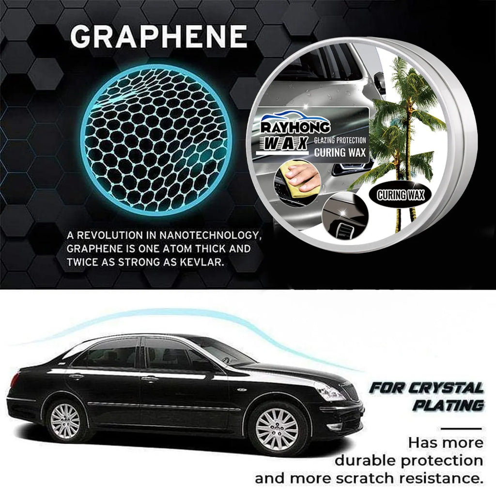 100g car coating wax pot with application sponge for paint renovation and dust protection