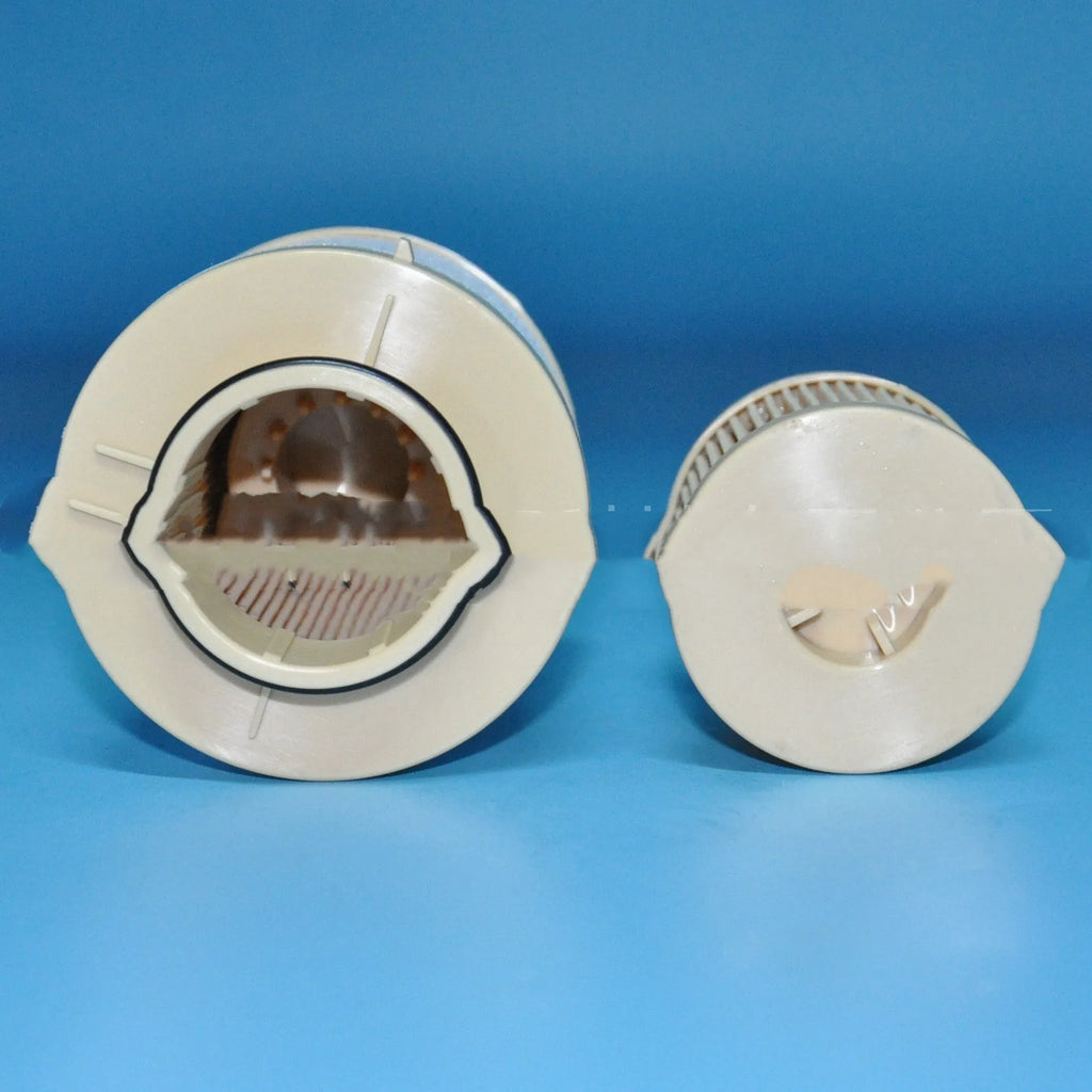 FD4616 diesel fuel filter cartridge for Ford trucks, showing dimensions and part numbers.