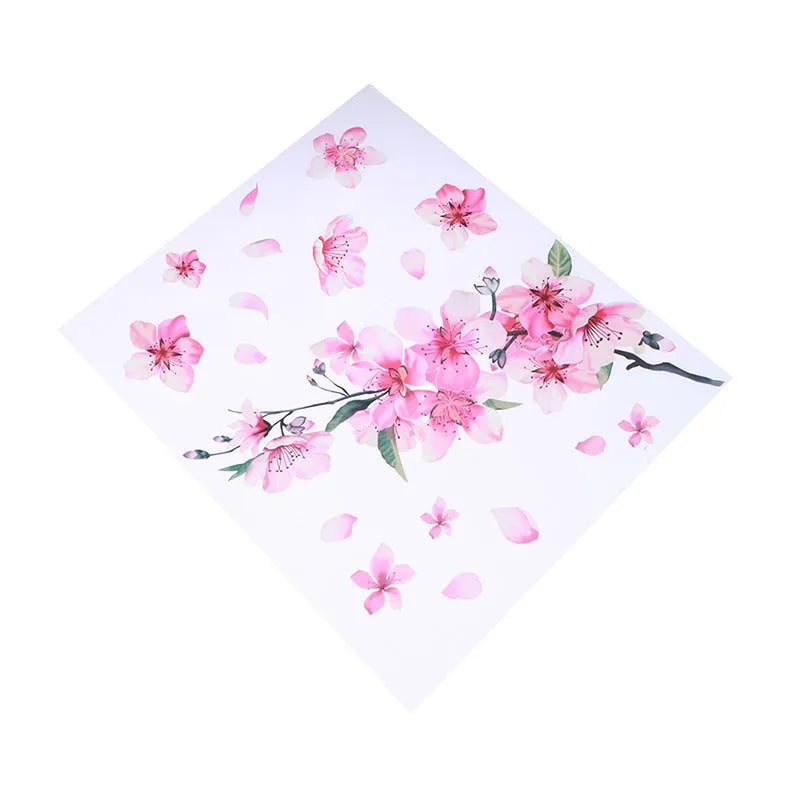 Cherry blossom floral pattern car sticker in PVC vinyl for vehicle decoration