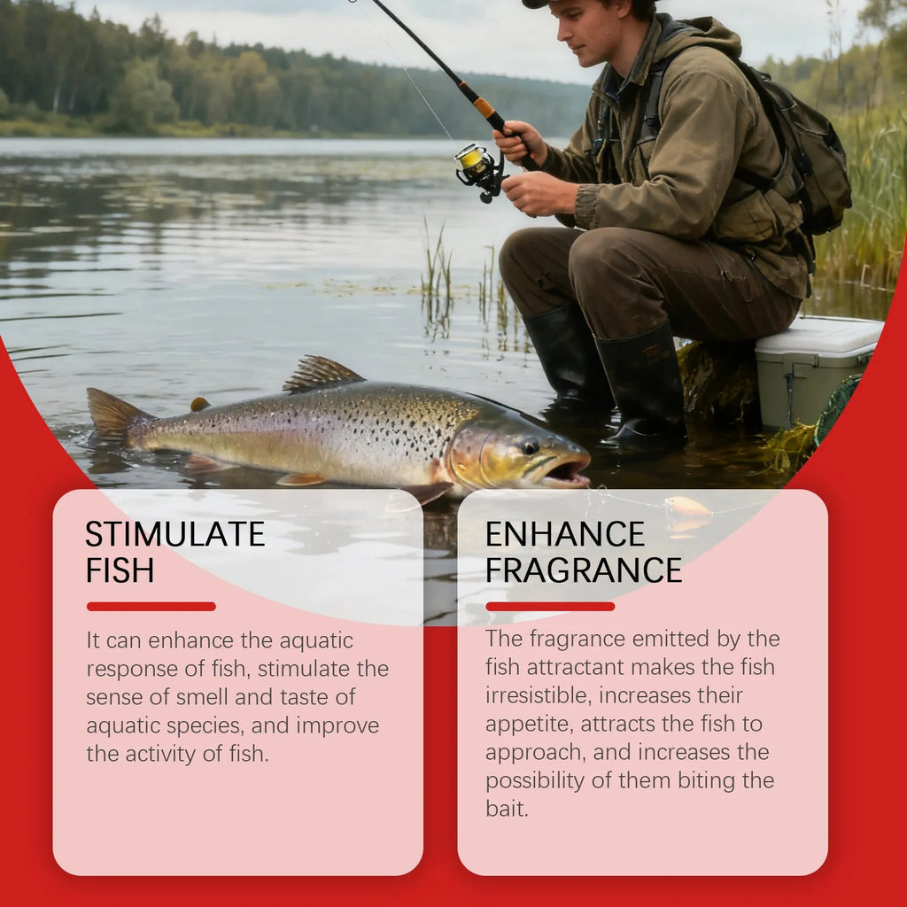 60ml bottle of Universal Fish Stunning Bait liquid attractant for freshwater and saltwater fishing