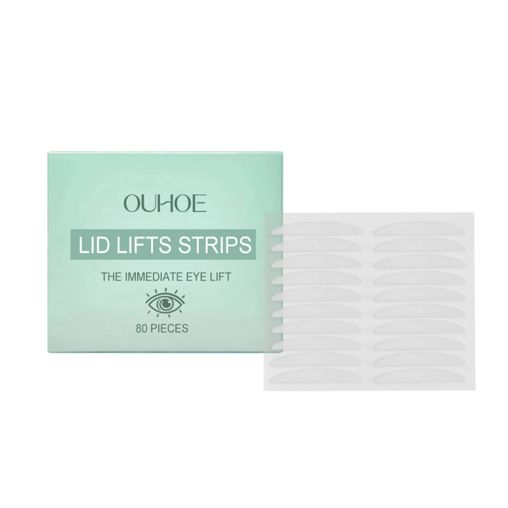 Meimu Tie eyelid stickers pack containing 80 pieces with collagen and hyaluronic acid hydrogel formula