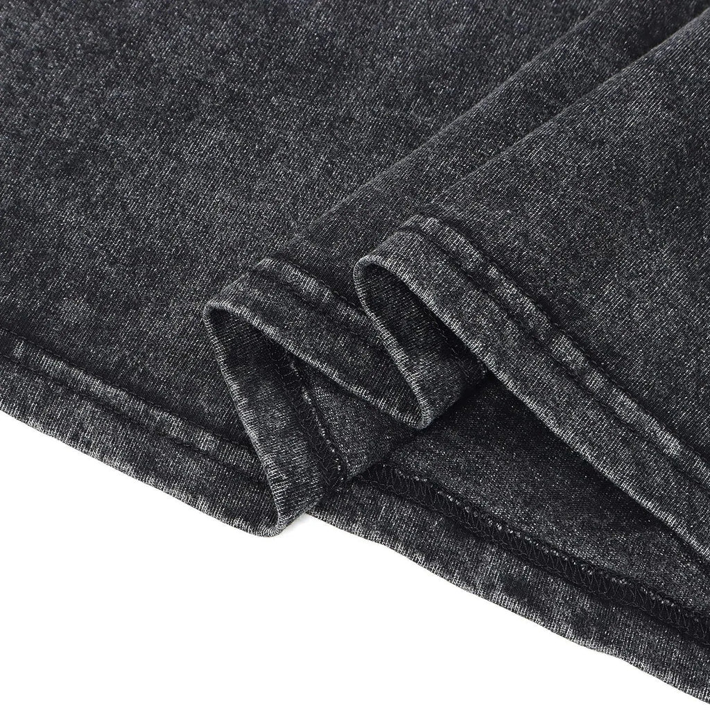 Men's retro style cotton t-shirt with cartoon print in loose streetwear fit for summer casual wear