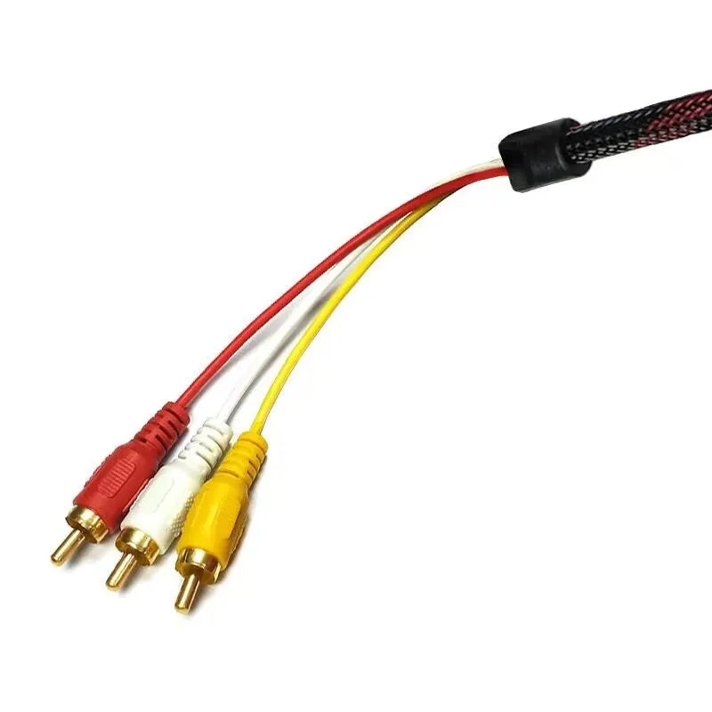 HDMI to AV15 M conversion cable with 1.5m length and alloy connectors