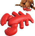 Red durable dog chew toy for large breed aggressive chewers measuring 170mm long