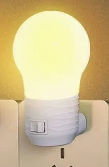Plug-in bedside baby night light with coloured shell options and adjustable light modes