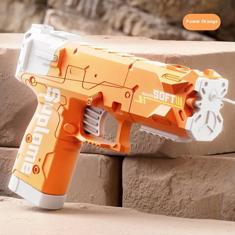 Children's manual continuous water gun toy plastic construction multiple colour options OPP bag packaging