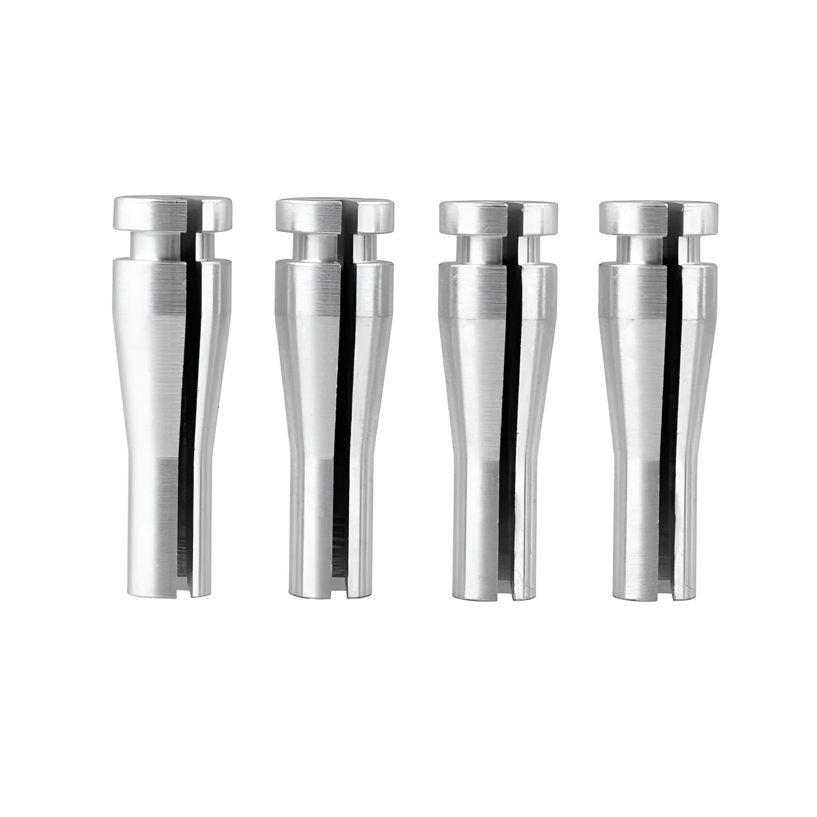 Four silver aluminium car lock cables for Ford F150 F250 F350 cab rear door latch repair