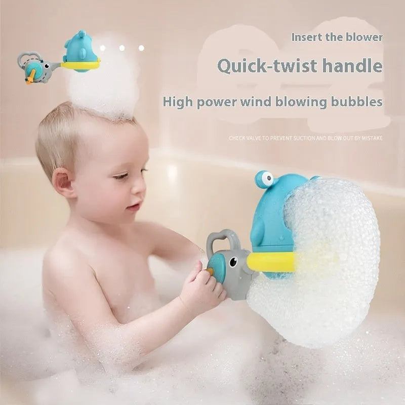 Shark bubble blowing machine bath toy for children aged 3-6 years plastic colour box set