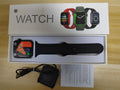GT20 black smart watch with 1.75-inch touch screen on a silicone wrist band.
