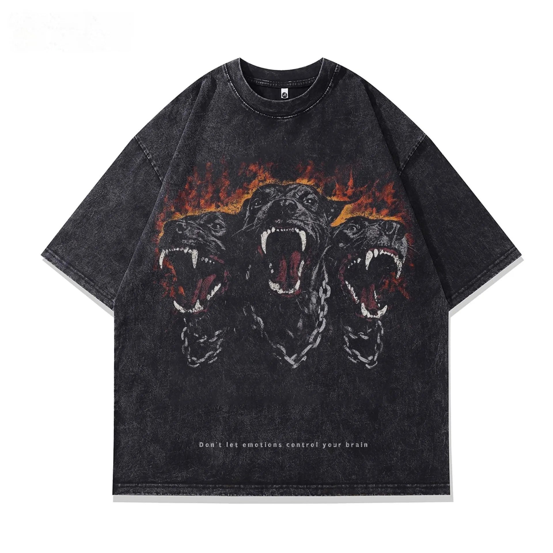 Men's loose fit short sleeve t-shirt with a character print design on pure cotton fabric.