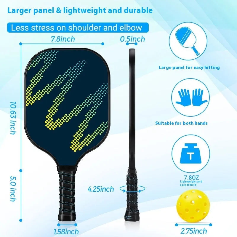 A single outdoor sports table tennis racket with a fibre glass construction.