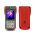 ET13S thermal imaging multimeter showing infrared display and electrical measurement functions on 2.8 inch touchscreen