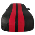 Ford Mustang car cover in elastic fabric with four-sided stretch construction
