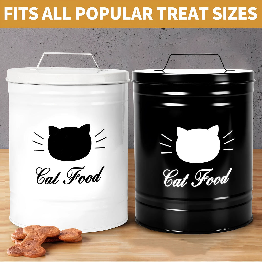 American style round storage can with iron sheet construction, black and white colour options