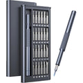 25-in-one magnetic screwdriver set with chrome vanadium steel shaft and compact 110mm length.