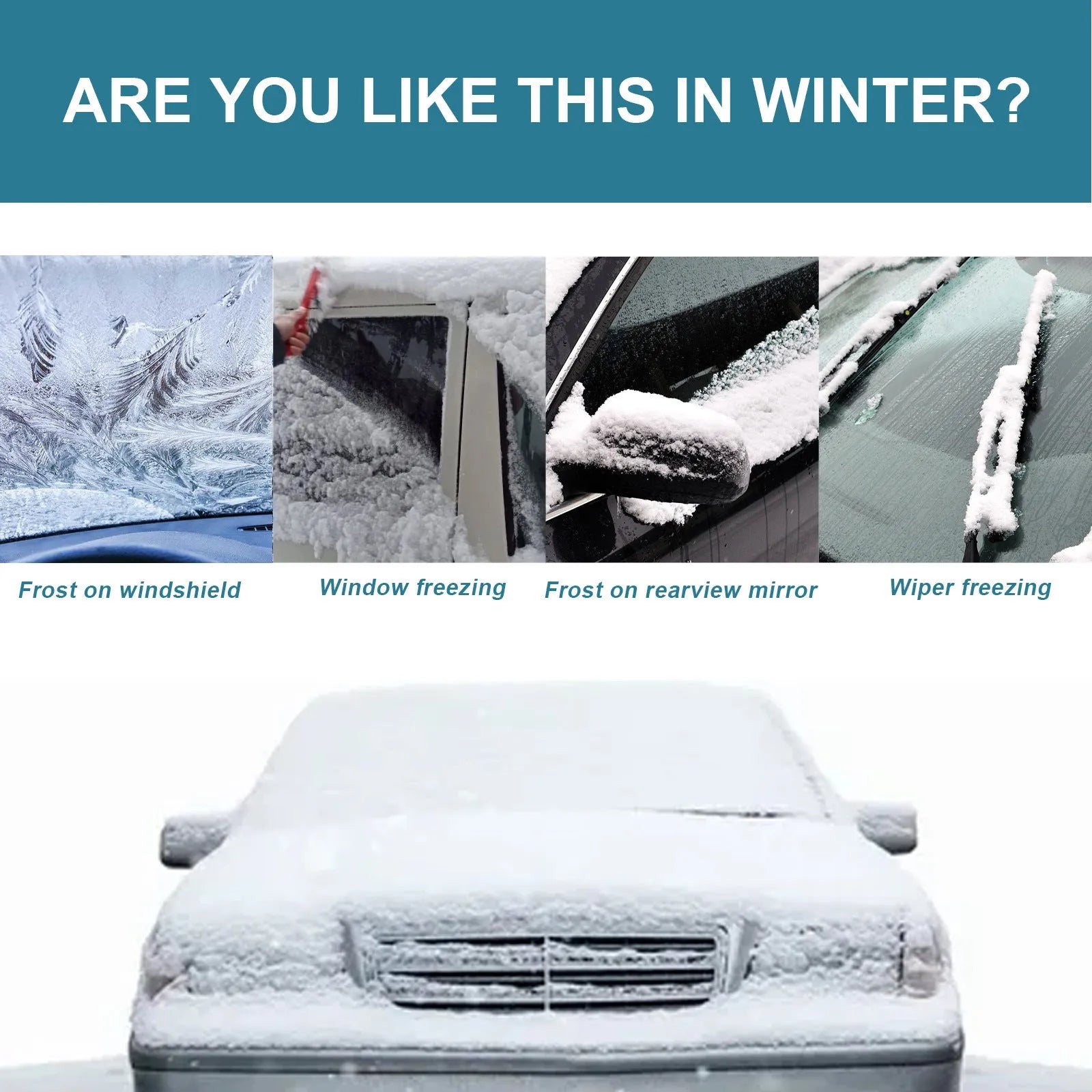 150ml car windscreen anti-icing and de-icing spray bottle for winter vehicle maintenance