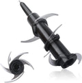 Stainless steel six-stack juicer blade replacement set with knife holder accessory