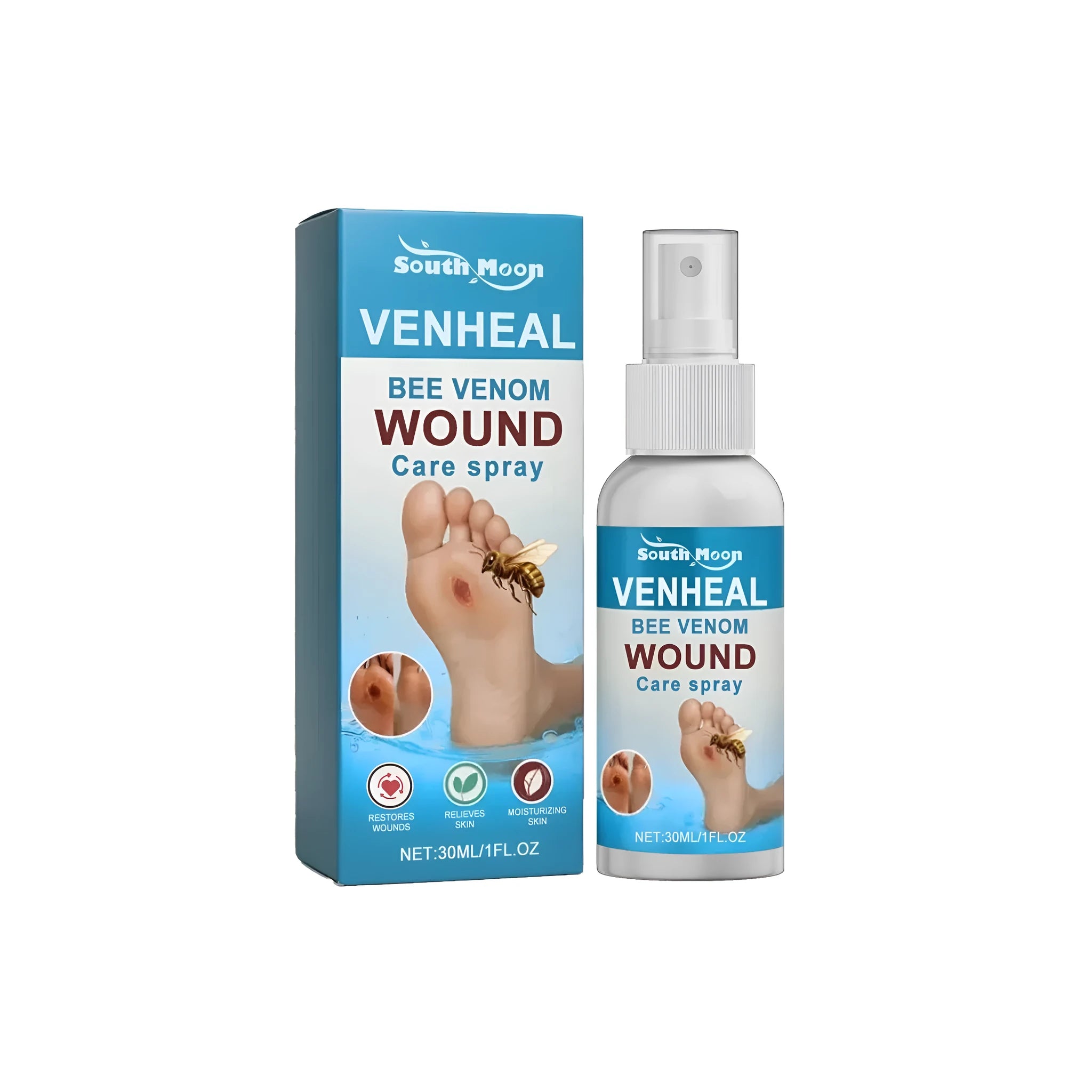 30ml diabetes wound spray bottle with bee venom and Chinese herbal formula