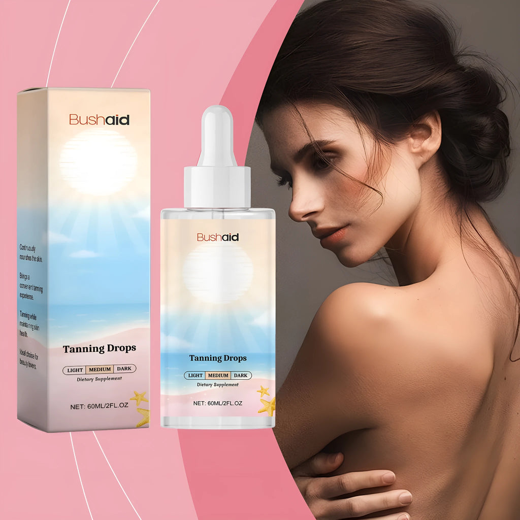 60ml bottle of tanning drops for sunless face and body self tanning