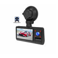 Black G50 driving recorder dash cam with 3 inch touch screen for windshield mounting
