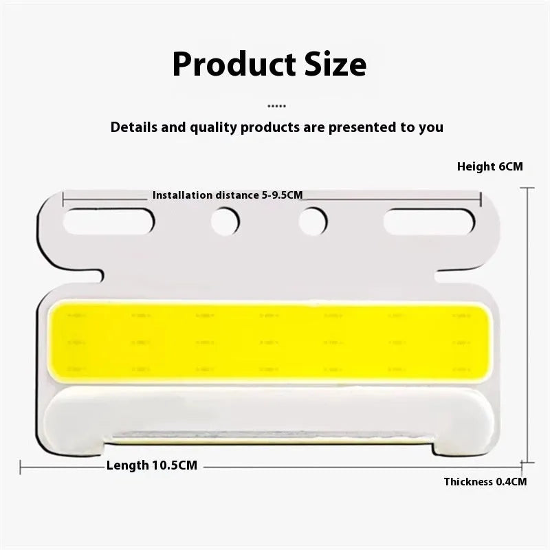 Waterproof truck side light with aluminium alloy housing and COB LED ground illumination