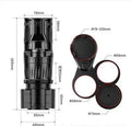 One Point Four adjustable car water cup holder in carbon fibre black showing retractable base.