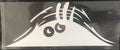 Self adhesive body stickers showing four face designs including smiley and angry expressions
