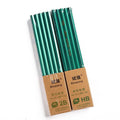 Green Rod hexagonal wooden drawing pencils, box of 10, showing HB and 2B grades.
