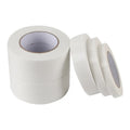 Roll of 3mm thick white foam double-sided adhesive tape showing its spongy core and strong adhesive on both sides.