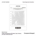Happy Series sticky notes pad with writing paper pages showing four colour theme options