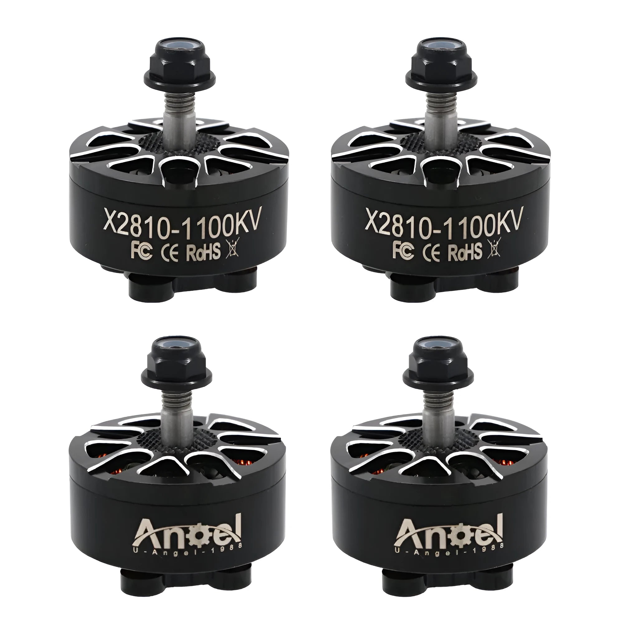 Multi-axis flight model motor with metal construction for RC aircraft projects