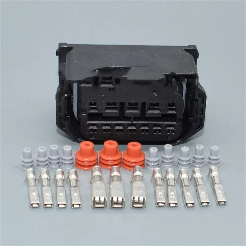 Black BMW headlight line speed plug connector for X1 E90 E92 models, part DJ7121W