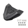 Black ABS fixed wind front wing motorcycle accessory for KTM Adventure models.
