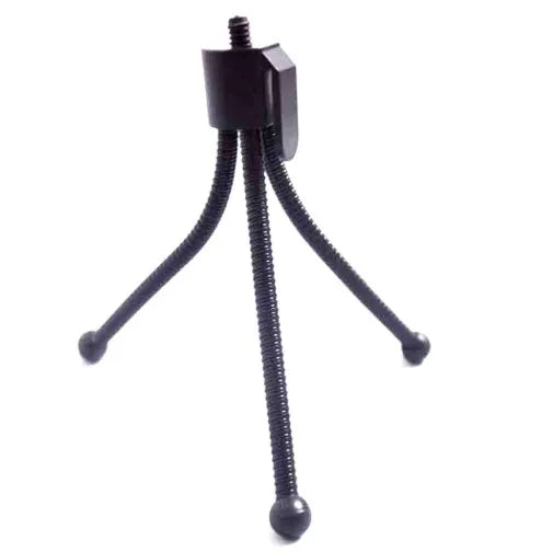 Small iron frame mini tripod with telescopic legs and ball head for iPhone and camera support