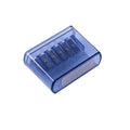 LK06 manual pencil sharpener with six holes and metal blades on ABS plastic body