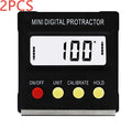 Mini magnetic digital angle inclinometer black with LCD display and magnetic base 55 x 55 x 16mm